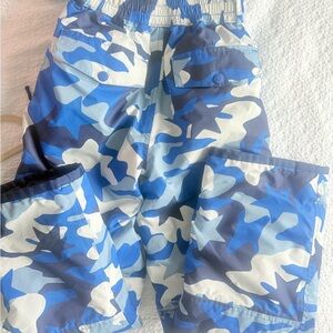 Mini Boden Blue Camouflage Overalls